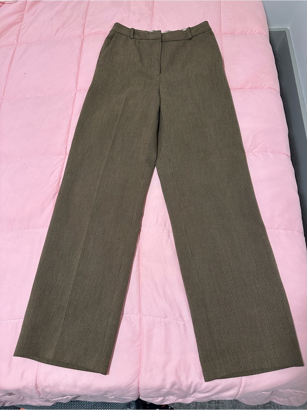 Aritzia Straight-Leg brown Dress Pants